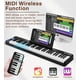 thumbnail image 3 of Teclado de piano plegable EYTSE de 61 teclas semiponderado negro, 3 of 3