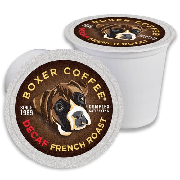 Café Boxer, café descafeinado, tostado francés, 48 unidades, cápsulas individuales