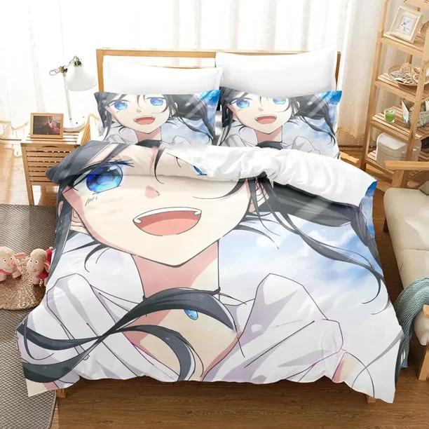 Weathering with You Bedding Set Duvet Cover Bed Set Quilt Cover Pillowcase Comforter Boys Adult Bedding Bed Sheets