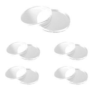 Magideal - Soporte De Exhibición De Figuras, Placa Acrílica Circular, Superficie Lisa, Decoración De Muñecas Transparente, Base En Miniatura Para Espectáculos De 7Cm