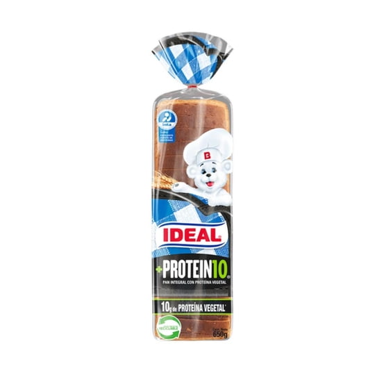 Pan De Molde Integral Mas Protein 1 Un 650 g Ideal