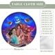 thumbnail image 2 of Jasmine de Aladdin-theme Fitted Round Tablecloths Elastic Edged Table Covers Waterproof Table Cloth for Kitchen Holiday Party Tables Decor 150cm, 2 of 6