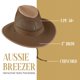 thumbnail image 2 of Sombrero Henschel Aussie 5310-Earth, pequeño, plegable, 2 of 7