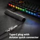 thumbnail image 3 of Cable USB C en espiral personalizado GUNMJO Pro para teclado de juegos, 3 of 6