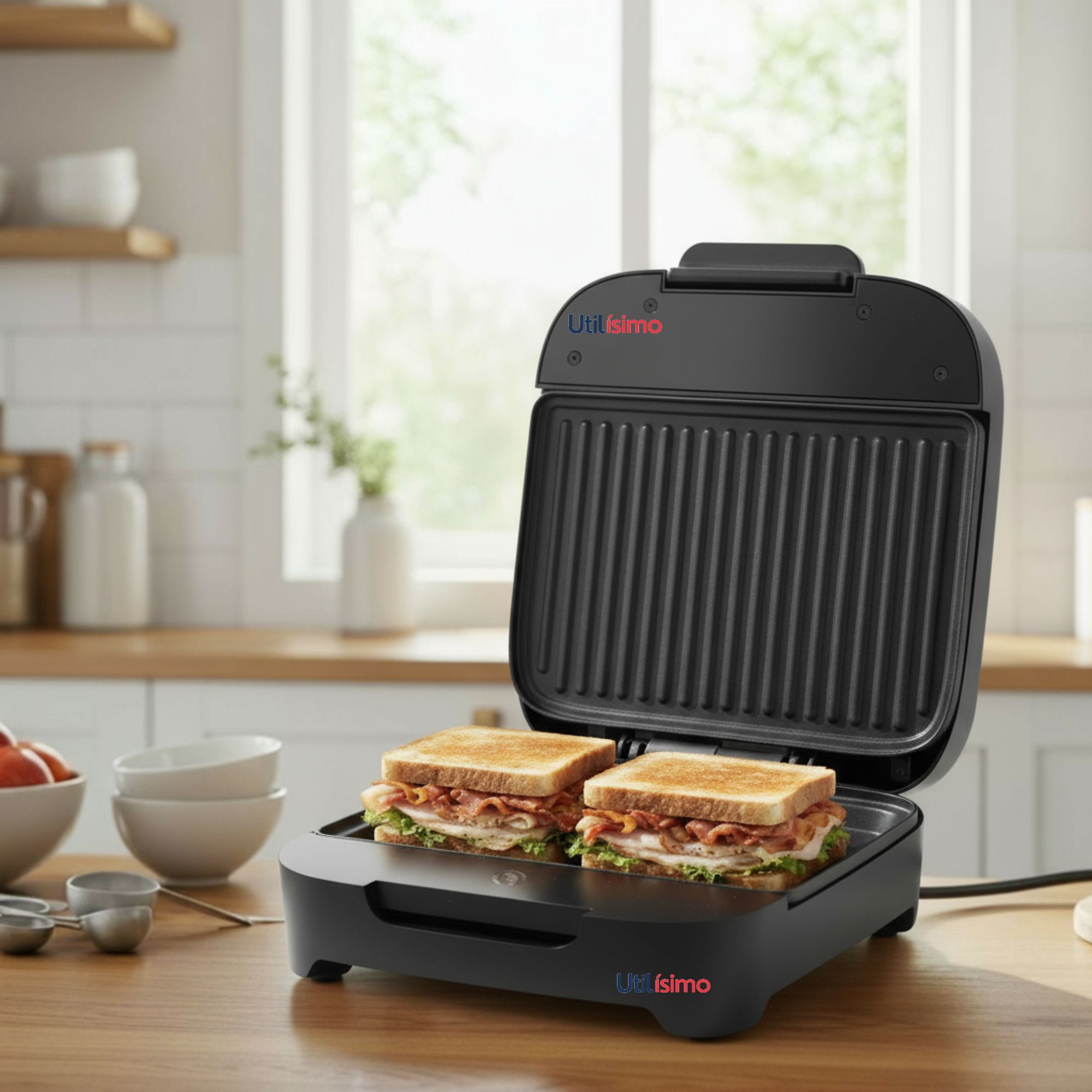 Sandwichera Oster® Compacta Con Platos Hondos Ckstsm400