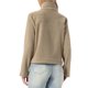 thumbnail image 3 of INSPIRE CHIC Chaqueta de forro polar con cremallera para mujer, cálida, de manga larga, cuello embudo, chaqueta casual con bolsillos XL Caqui, 3 of 6