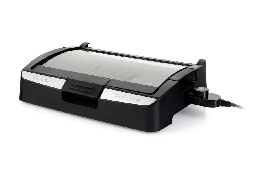 Parrilla Electrica Tapa De Vidrio 1800W 225°C Th-224 Thomas Thomas