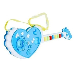 Genérico - Pack X 3 Guitarra Juguete Rock Luces Sonidos Instrumento Musical Niña Celeste