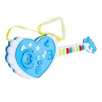 Genérico - Pack X 3 Guitarra Juguete Rock Luces Sonidos Instrumento Musical Niña Celeste