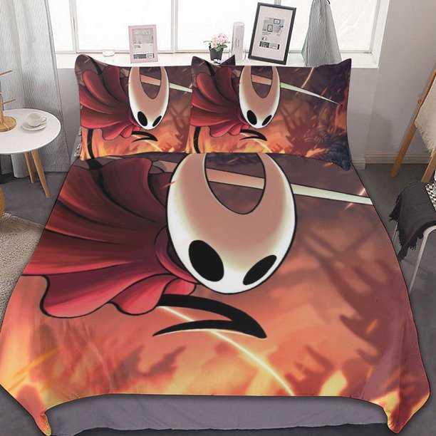 Hollow Knight 3-Piece Bedding Set Duvet Cover Set Soft Warm And Comfortable Soft Bed Set for Bedroom