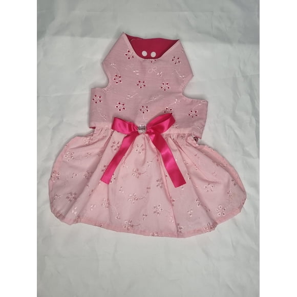 Vestido mascota ajustable rosa talla XL