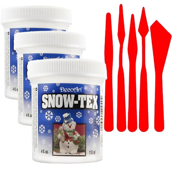 Pintura De Nieve Para Manualidades 3 Piezas 118 Ml Cada Una