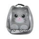 thumbnail image 1 of Mochila Transportadora Transparente Gris Diseño de Gato, 1 of 3