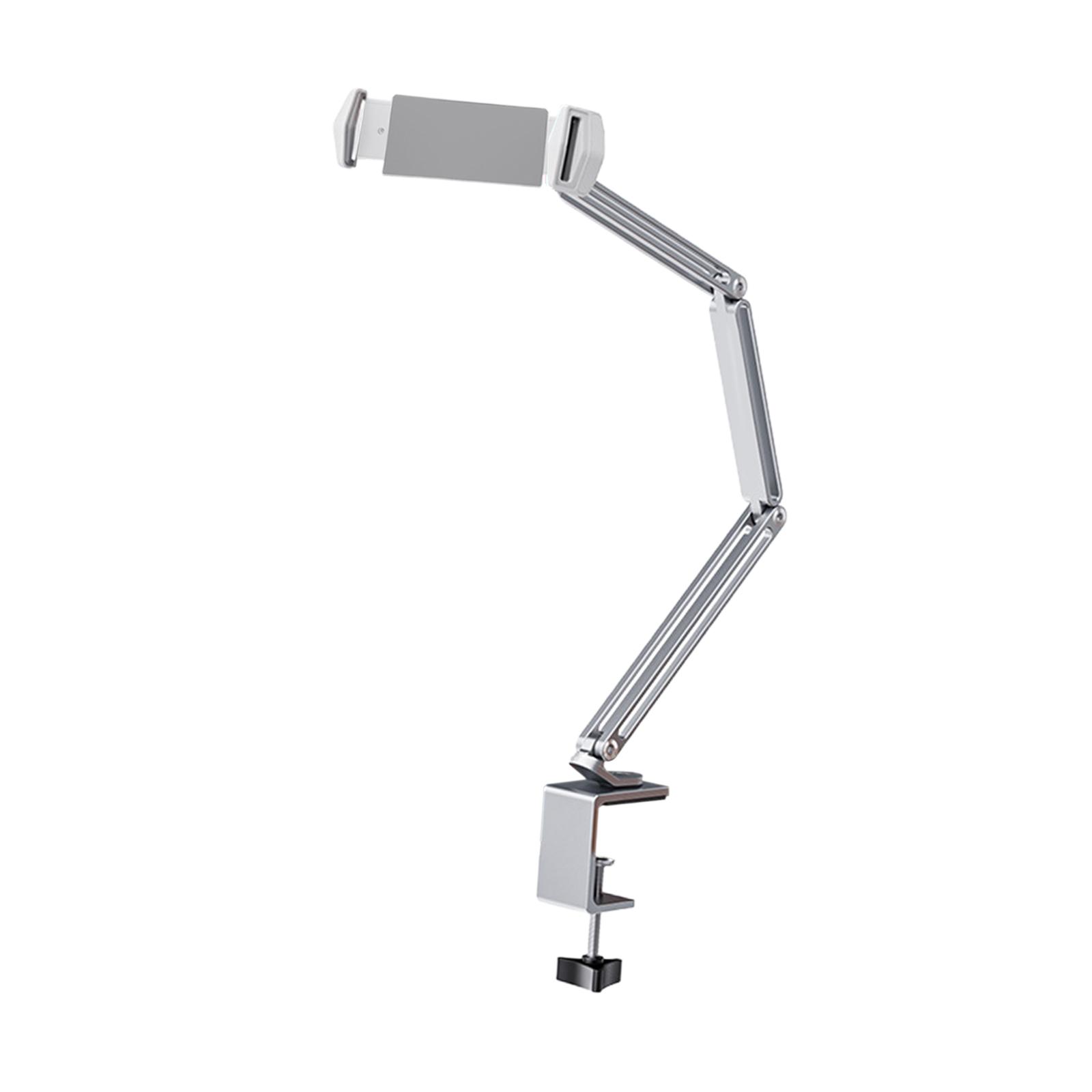 Bothyi - Soporte Para Tableta Soporte De Soporte Perezoso De Brazo Largo Para Escritorio Cama Grabación Filmación Plata
