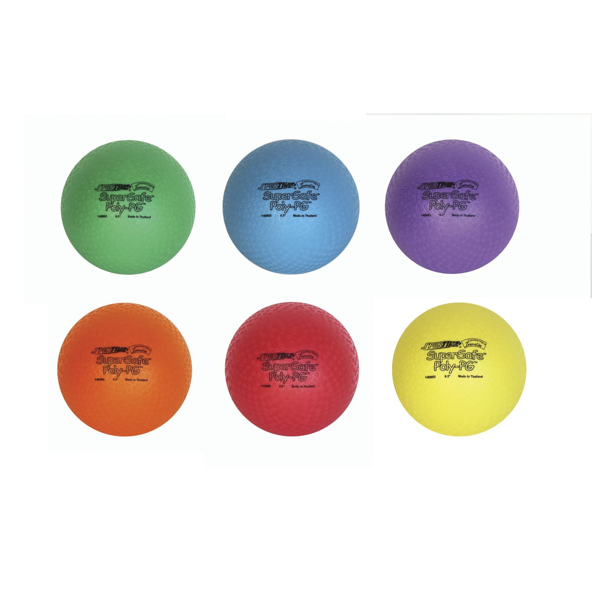 Balls Sportime Supersafe, 8.5 Pulgadas, Colores Surtidos, Juego De 6