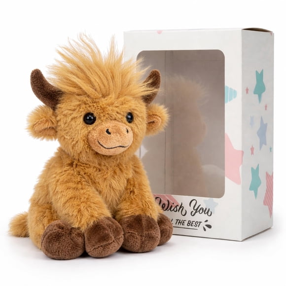 Peluche Vaca Highland 20 Cm Animal De Peluche Mini