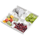 thumbnail image 1 of Set Picoteo 4 Platos De Porcelana Diseño Rompecabezas Snacks, 1 of 6