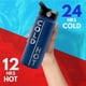 thumbnail image 5 of Botella de agua personalizada con popote y tapa, 18 oz - verde azulado | Botella deportiva de acero inoxidable personalizada con nombre y texto - doble pared, aislación al vacío - asa giratoria, 5 of 6