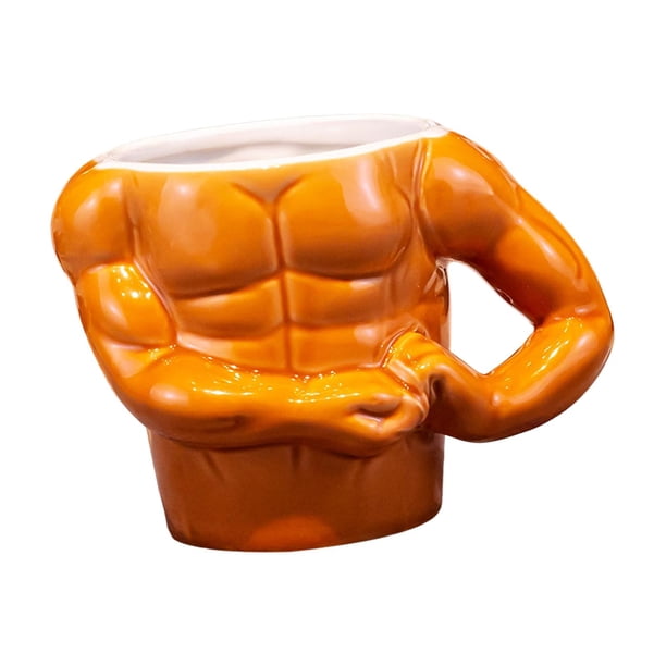 Taza de café de cerámica con busto muscular, taza para bebidas frías/calientes, tazas de té de la leche, tazas de café, tazas de café de , Solo taza Sólo taza