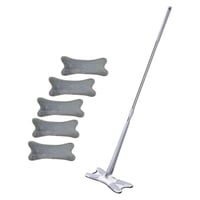 Magideal - Fregona De Microfibra Fregona Para El Polvo Del Piso Fregona Plana Reutilizable De Escurrido Automático Fregona Para El Piso Del Hogar De Lavado A Man