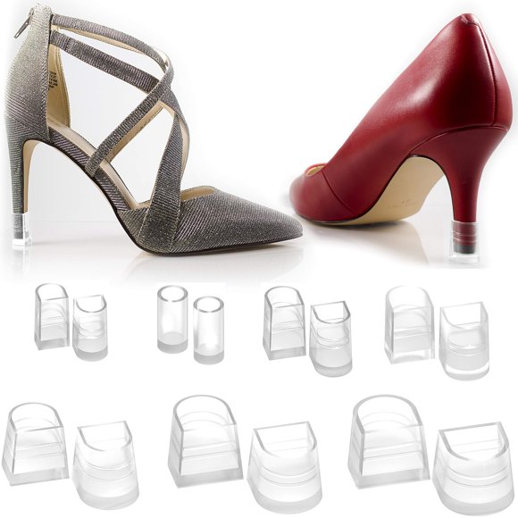 Protectores de tacón Heel Hunks H7, tapas transparentes antideslizantes