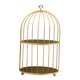 thumbnail image 4 of Bird Cage Desktop Perfume Organizador Titular Mostrador Maquillaje Rack 2-Tiers, 4 of 5