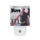 thumbnail image 1 of The Boys / Los Chicos Luz nocturna LED con sensor de anochecer a amanecer para dormitorio, baño, pasillo, escaleras - Lámpara LED nocturna de enchufe, 0.5W - 1 pieza, 1 of 6