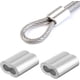thumbnail image 5 of Ohaha 120 piezas de funda de aluminio para cable de alambre de 3/32 de diámetro y cable, 5 of 7