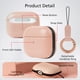 thumbnail image 4 of Funda de cuero Alto para AirPods Pro 2 con carga inalámbrica, rosa, 4 of 8