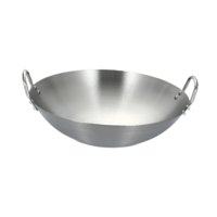Bothyi - Sartén Multifuncional Wok De Acero Inoxidable Para Guisar, Cocinar Al Vapor, Eléctrica, Diámetro 22 Cm