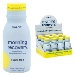 Drink More Labs Morning Recovery Electrolyte Lemon, Paquete De 12