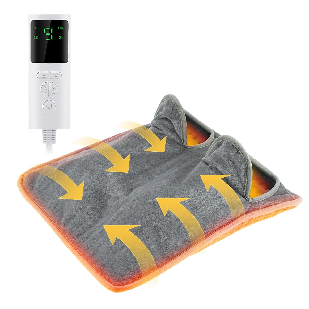 Xusx111 - Calentador De Pies Eléctrico Calentado Para Hombres Y Mujeres, Almohadillas De Calefacción De Pies Calentador De Pies Eléctrico Con Pantalla Lcd Y 9 Ajustes De Temperatura, Calentadores De P