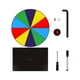 thumbnail image 5 of Rueda de premio giratoria de escritorio colorida, intercambiable, para armar mismo, con base de soporte, para juegos de fiesta, ruleta portátil Base cuadrada de 10 vigas, 5 of 5