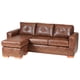 thumbnail image 3 of Seccional Emma Cuero Sintético Pu Caramelo, 3 of 8