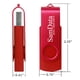 thumbnail image 4 of Memoria USB SamData SD101 de 128 GB USB 2.0 roja, 4 of 5