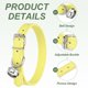 thumbnail image 3 of Collar para Perro Uxcell con Campana Hebilla Ajustable Cuero PU Collares para Perros 20" Amarillo, 3 of 7