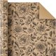 thumbnail image 3 of Papel de regalo WRAPAHOLIC Kraft Floral, rollo mini, 3 of 3