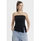 thumbnail image 1 of Polera Mujer Strapless Abertura Lateral Negro, 1 of 4