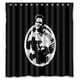 thumbnail image 1 of Cortina de ducha de Johnny Cash, juego de cortinas de baño con ganchos, tamaño 66 x 72 pulgadas, 1 of 3