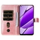 thumbnail image 5 of Funda con Cremallera para Realme 11 4G, Carcasa Cartera de Cuero PU con Soporte y Tarjetero, 5 of 6