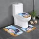 thumbnail image 1 of Juego de 3 Alfombras de Baño Tuxedo Sam Terciopelo Coral, 1 of 6