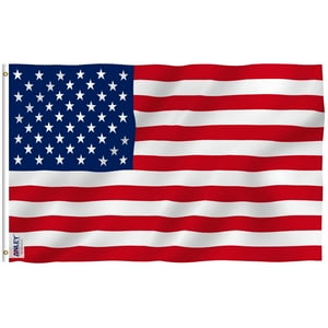 Bandera Anley Fly Breeze American De Ee. Uu., 90 X 150 Cm, Poliéster