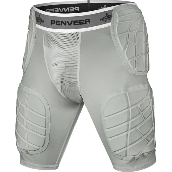 Faja de Fútbol Penveer AXL 5 Almohadillas con Bolsillo para Protector - Gris