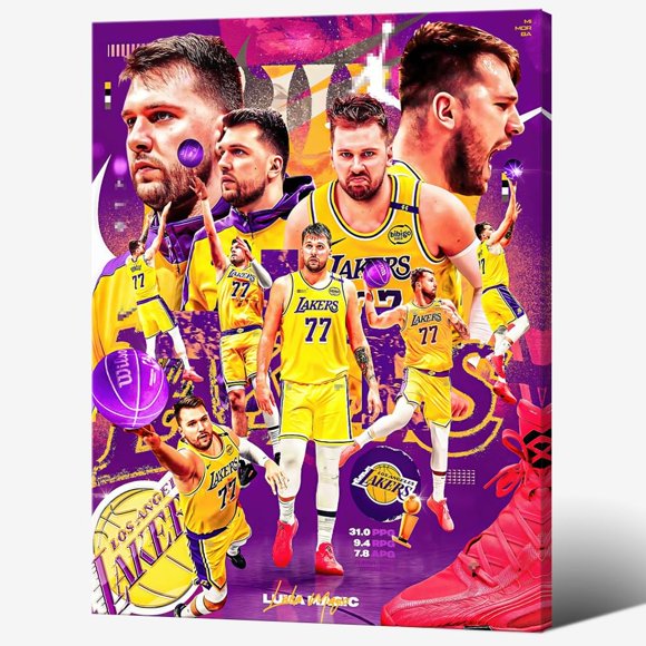 Póster MENKARWHY de Luka Doncic firmado – Arte mural de baloncesto