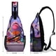 thumbnail image 2 of Intensa-Mente Riñonera Bandolera con Estampado Integral para Hombres y Mujeres, Bolso Cruzado Gráfico de Tendencia, Mochila de Hombro Streetwear para Ciclismo y Deportes, Riñonera Versátil Casual, 2 of 6