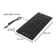 thumbnail image 3 of Mini teclado usb K-1000 78 teclas negro, 3 of 3