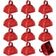 thumbnail image 1 of Cowbell Bedwina de metal rojo de 3 pulgadas, paquete de 12 unidades, para eventos deportivos, 1 of 8