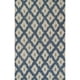 thumbnail image 1 of Alfombra Momeni Leiden de lana azul pizarra, 60 cm x 90 cm, 1 of 1