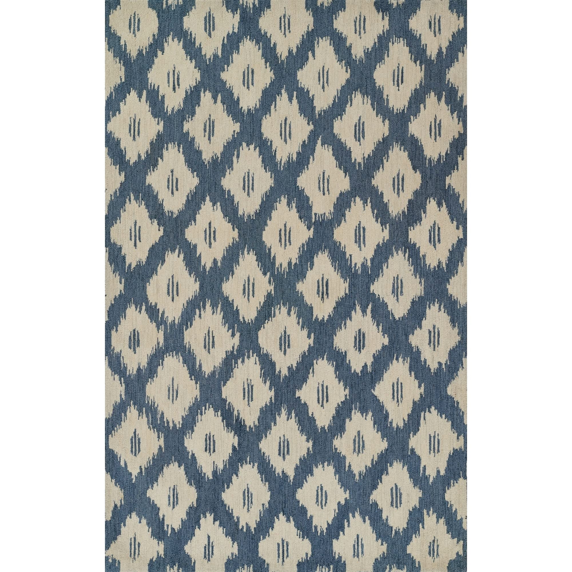 Alfombra Momeni Leiden De Lana Azul Pizarra, 60 Cm X 90 Cm