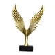 thumbnail image 2 of Estatua De águila, Escultura De Pájaro, Centros De Mesa, Escritorio, Oficina, Figura De Resina Dorada, 2 of 3